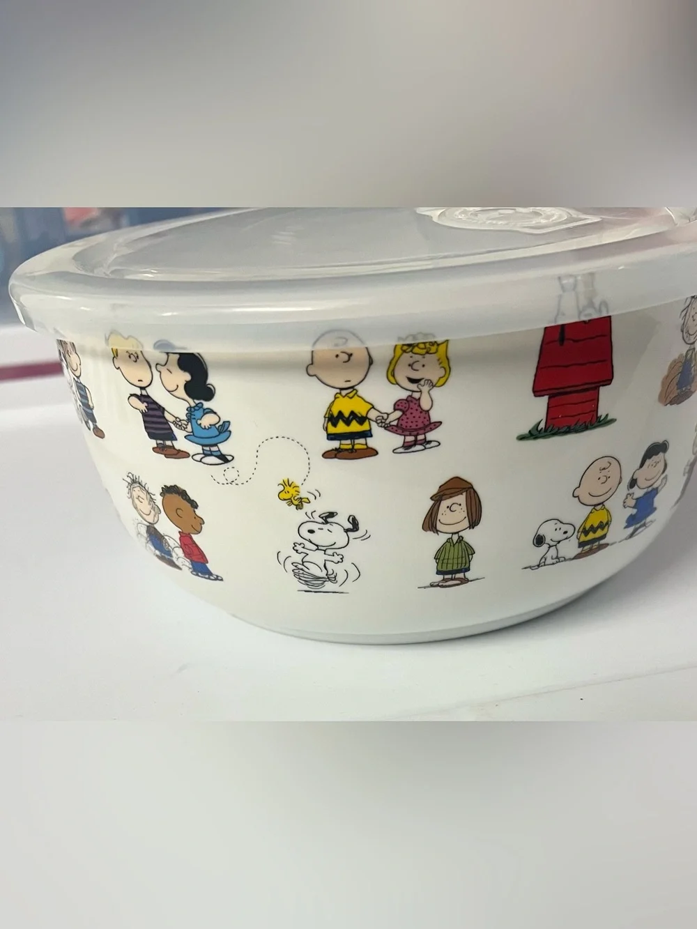 Snoopy & Peanuts Gang Large Nesting Bowl with Pressure Release Lid